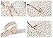 Coofit Totes 6 Pieces Set Women Handbag Cross-Body Pouch Purse Wallets Beige