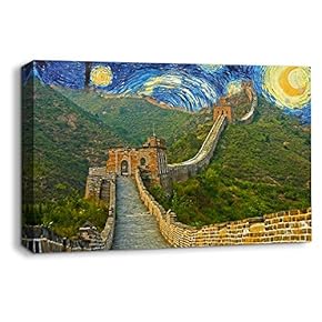 Van Gogh Starry Night Painting Artwork for Home Framed