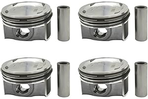 Zieichy Engine Piston & Pin & Snap Ring, New Pistons & Ring Kits Compatible with CHEVY CRUZE SONIC TRAX Buick ENCORE 1.4L 2011-2021, Replace 25198520