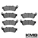 KMG 2004-2011 Honda VTX 1800 N1 N2 N3 Front + Rear Carbon Kevlar Organic NAO Brake Pads Set