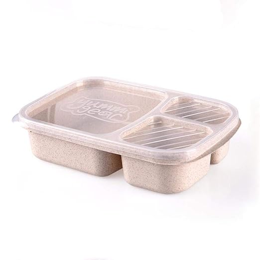 HuXwei Paja de Trigo Caja de Almuerzo Microondas Comida Contenedor ...