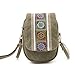 Goodhan Embroidery Canvas Crossbody Bag Cell phone Pouch Coin Purse for Women