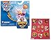 Paw Patrol Mighty Pups Skye Figure with Light-up Badge and Paws with Bonus 12 Stickers Sheet Bundle (2 Items)