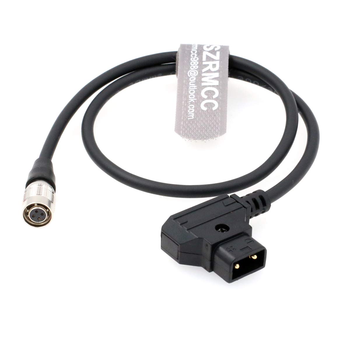 SZRMCC Hirose 4 pin Female to d tap Power Cable for SmallHD DP7 PRO and AC7 OLED Monitor (Straight 4Pin)