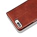 iPhone 7 PLUS Case, VVIA Leather Case for iPhone 7 Plus (5.5 inch), Classic Leather Wallet Cases Slim Folio Book Cover with Credit Card Slots, Cash Pocket, Stand Holder, Magnet Closure (Deep Brown)