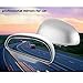 YASOKO 360 degree adjustable Wide Angle Side Rear Mirrors blind spot Snap way rear view mirror universal (Right, Silver)