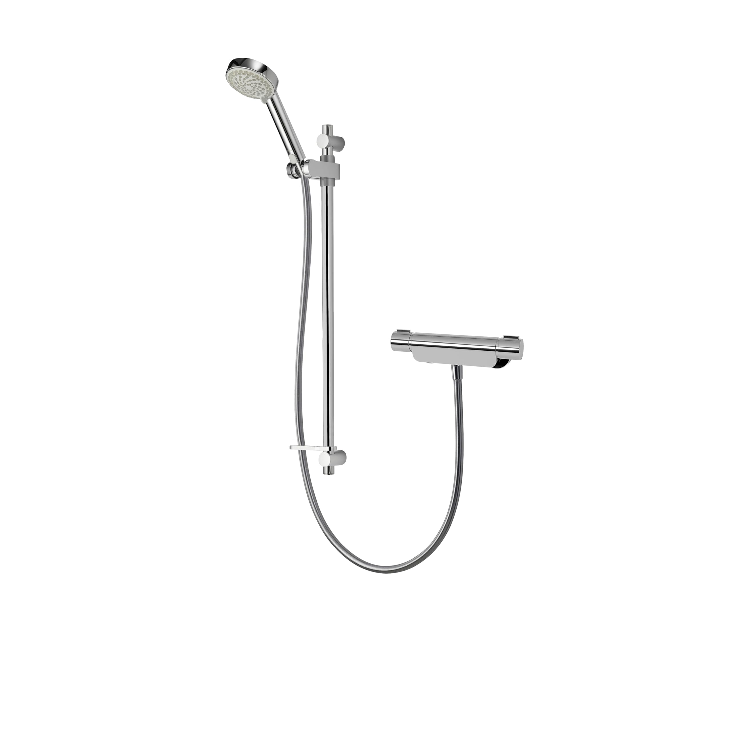 Aqualisa MD220S Midas 220 mixer shower with adjustable head, Chrome ,350.0 mm*900.0 mm*170.0 mm