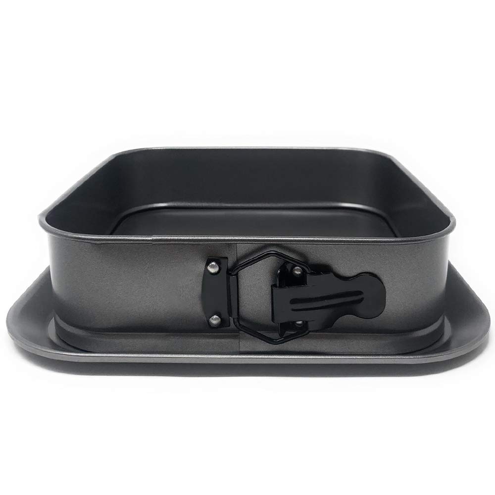 GF - Square Non-Stick Springform Cake Tin - Square Cake Tin Tray with Loose Base - 24 cm