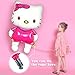 Pawliss Hello Kitty Airwalker Foil Mylar Helium Balloon Birthday Party Decoration Supplies, Large Size 33