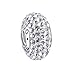 Boruo Charms 925 Sterling Silver Czech Glass Crystal Beads Spacers Birthstone Threaded Core Charm Fit All Bracelets.