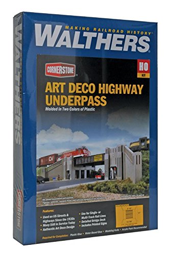 Walthers Cornerstone Series Kit HO Scale Art Deco Highway Underpass