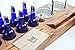 Handcrafted Small Batch Beer Making Home Brewing Kit with 8 cobalt blue bottles