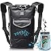 Luck route Dry Bag - Waterproof Backpack for Kayaking, Boating and Fishing - Quick-Access Outer Pocket & 500D Tear Resistance PVC