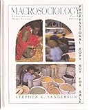Macrosociology An Introduction To Human Societies