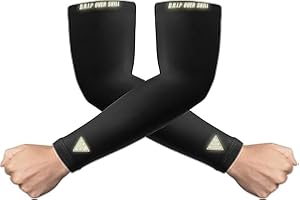 DRIP OVER SKILL D.R.I.P Over Skill Sports Arm Sleeves, Youth & Adult, Versatile Drip for ALL Sports, 4-Way Stretch Compression, Anti-Slip