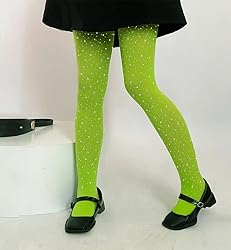 LUCKELF Girls Glitter Tights, Soft Opaque Tights