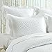 Calla Angel Sage Garden Luxury Pure Cotton Quilted Pillow Sham, Standard, 20x26, White