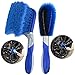 Petutu [2-Pack] Wheel Brush Hub Brush for Car, Short Handle Tire Cleaning Brush