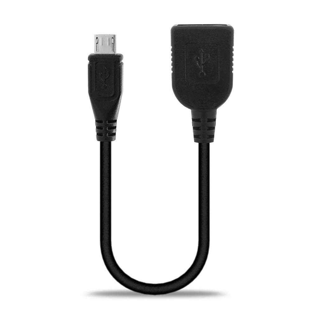 subtel Tablet OTG Cable Adapter Micro USB to USB A OTG 2.0 Compatible for On The Go USB Host Cable 15cm Black