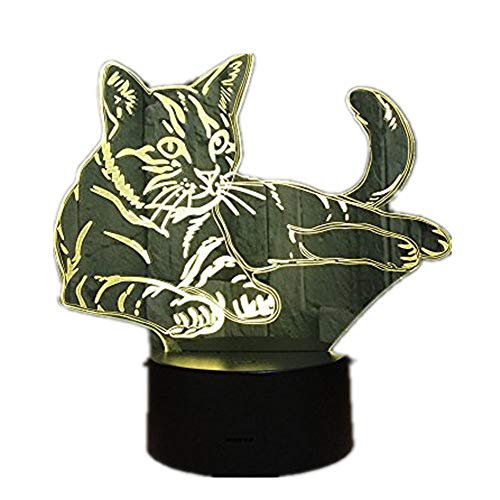 Lying Down Cosy Cat 3D LED Lamp Acrylic Night Light USB Touch Light Children Cute Night Bedroom Ligh Lying Down Cosy Cat 3D LED Lamp Acrylic Night Light USB Touch Light Children Cute Night Bedroom Ligh