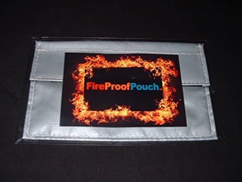 FIRE PROOF POUCH, Name Brand Fire Resistant 9"x 6"x 1" Cash Pouch. Free Water Proof Pouch, Protect the valuables you can't afford to lose if there is a fire. The pouch will hold CASH, titles, passports and more. Fire Proof Pouch is a high-tech pouch made of a space-age, fire-retarding material. Protects your vital documents up to 1200 degrees.