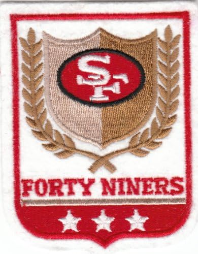 Vintage 1980s (1989) San Francisco SF 49ers 4 inch Old Logo Crest Patch -(new old stock) Sew On Throwback
