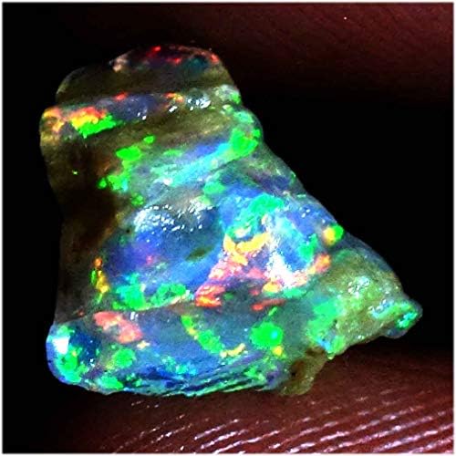 EMARTWALA 02.40 Ct 100% Natural Ethiopian Fire Welo Opal Play of Color Rough Specimen,Ethiopian Opal Ring Ethiopian Opal Necklace Ethiopian Opal Earrings Ethiopian Opal Beads