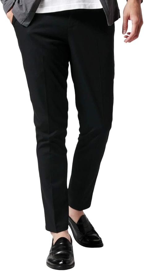 Amazon アップスケープオーディエンス スプ Upscape Audience Spu パンツ ズボン メンズ 限定 コラボ Tr ストレッチ スラックス テーパード 美脚 ブラック グレー ロングパンツ 通販