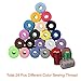 Paxcoo Polyester Sewing Thread 24 Pcs 1000 Yards Each Spools with 30 Pcs Sewing Needles (pattern 1)