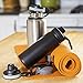 Set of 2 Vacuum Insulated Water Bottles Stainless Steel | Extra Bottle Straws and Lids | Stainless Steel Water Bottle 32 oz 20 oz Set | BPA Free Waterbottle compare to hydro flask