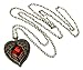 Fashion Vintage Palace Heart Pendant With Chain-Red