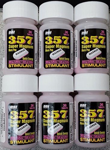 357 Super Magnum Caffeine Stimulant Quick Energy 12 bottles by Suoer Magnum