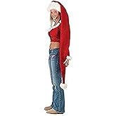 Yansanido 5 Feet Long Santa Hat 61''x12'' for Fun Christmas and Holiday Party (Long Santa Hat 61''x12'')