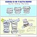 Hybrid Cloth Diaper - Reusable Training Pants, Swim Diaper, Special Needs Briefs, Fits from Baby up to 10 Years (Size 2, Transportation)