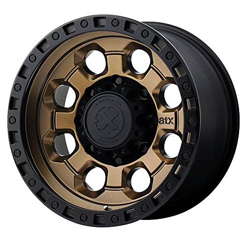 American Racing ATX AX201 16x8 Black Bronze Wheel / Rim 5x4.5 with a 0mm Offset and a 83.06 Hub Bore. Partnumber AX20168012600