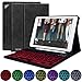 HOTLIFE 9.7 Keyboard Case for 2018 (6th Gen) - Pro 2017 (5th Gen) - Air 2&1-, 7 Color Backlit Keyboard Wireless Bluetooth, Shockproof TPU Back Cover Magnetic Leather