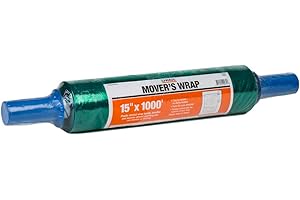 U-Haul Mover's Stretch Plastic Wrap - Bind, Bundle, Fasten, Protect, and Wrap Furniture and Home Goods - 15" x 1000'