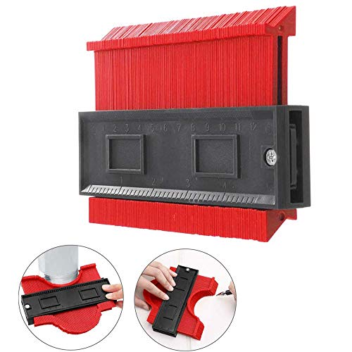 Contour Duplications Gauge Profile Gauge, High Accuracy Easy Master Outline Gauge Marking and Measuring Tool Plastic Digital Caliper Woodwork Tools and Accessories