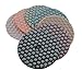 ComeFloor Dry Diamond Polishing Pads 4 Inch Premium Matte Grinding Pads for Marble Granite 7 PCS Grit 50-3000# (4inch,7pcs)