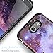 TJS Case for Samsung Galaxy J7 - Tempered Glass Screen Protector, Dual Layer Hybrid Shockproof Armor Cover (Stardust)