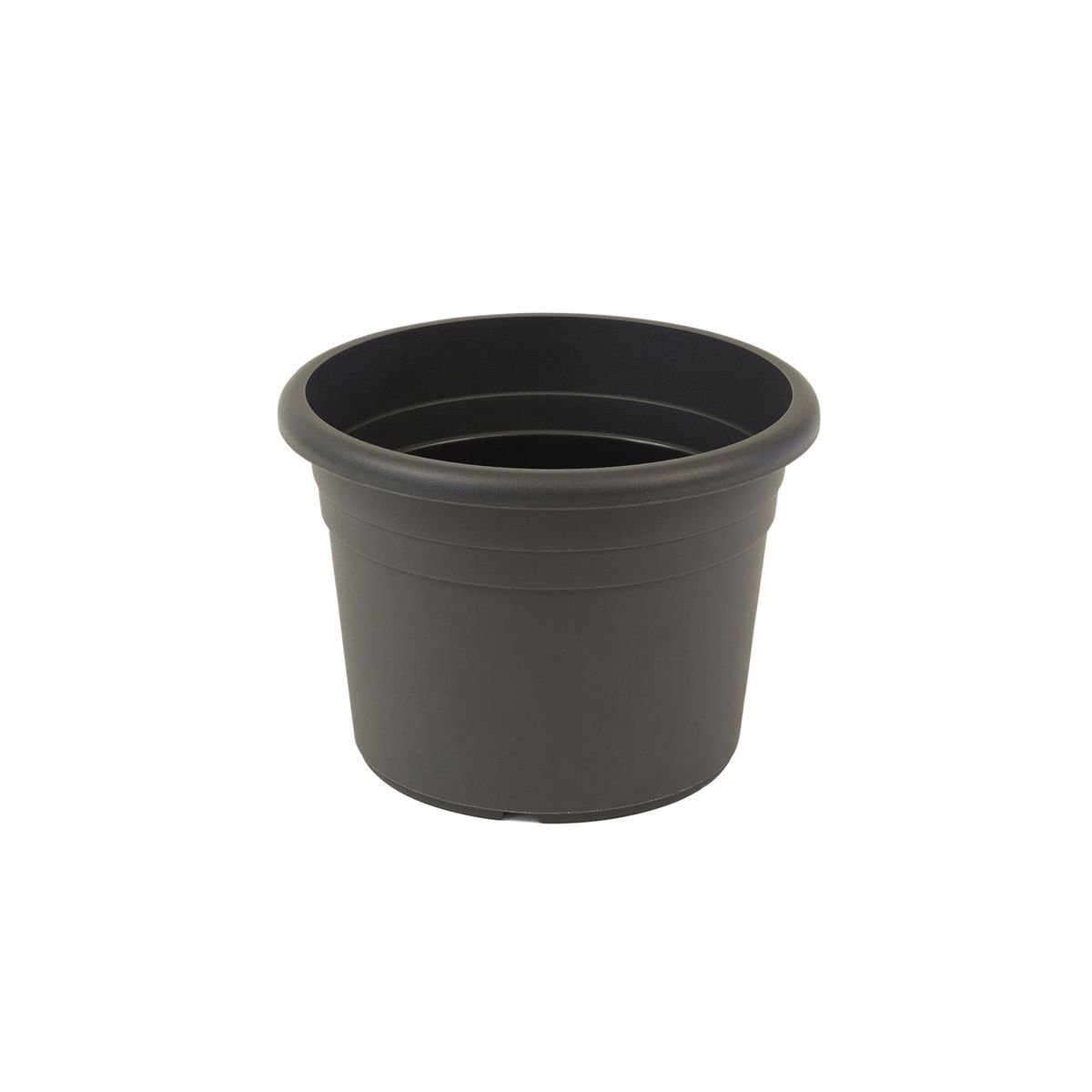 Indoor and Outdoor Plant Pots "Fiona" Series - Black Plastic Plant Pot 20cm with Drainage Holes - Flower Pots Available in Various Sizes