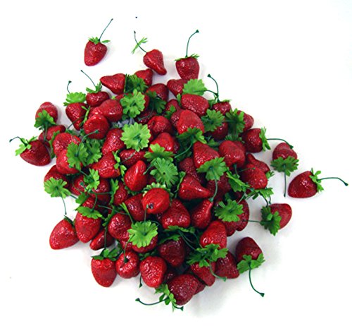 Fake food Fruit Model House Party Kitchen Decor Prop Mini Artificial Strawberry