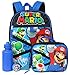 Super Mario 5-Piece Backpack Set - red/blue, one size