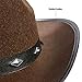 Funny Party Hats Cowboy Hat - Studded Cowboy Hat - Cowboy Costume Accessories - Brown Cowboy Hat