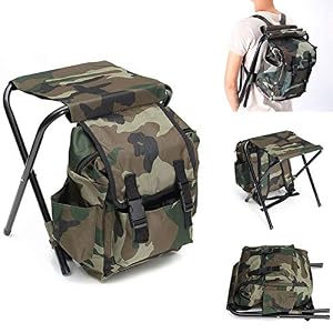 Sdgdfxchn Chaise De Camping Pliante Camouflage Portable Table Sac à Dos De Randonnée Sac à Dos Pour Extérieur Intérieur…