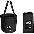 Splendorflying Collapsible Bucket with Handle, Multifunctional Foldable Water Container for Camping, Hiking, Traveling, Fishing, Washing, Gardening, Waterproof, Durable, Lightweight, Black