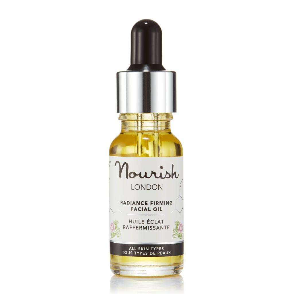 Nourish London Radiance Firming Facial Oil 15ml | 100% Vegan, Omega-Rich, Non-Greasy Formula | Cruelty-Free, Deep Hydration | Suitable for All Skin Types | Multi-Award Winning Anti-Aging Oil