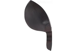 Luqeeg Stylish Ebony Wood Violin Chin Rest with Weight Support for Pleasurable Playing for 4/4 Violinists