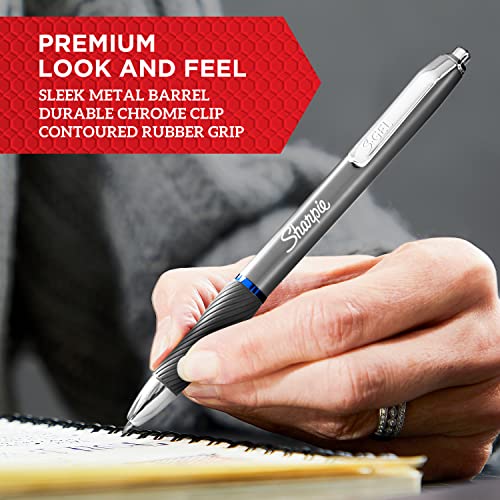 SHARPIE SGel, Gel Pens, Sleek Metal Barrel, Midnight Blue, Medium