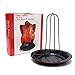 EVINIS Steel Upright Chicken Roaster Rack With Bowl Tin Non-stick Cooking Tools Baking Pan Barbecue Grilling BBQ Accessories
